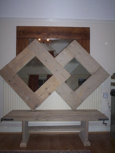 Bespoke wooden mirrors and tables