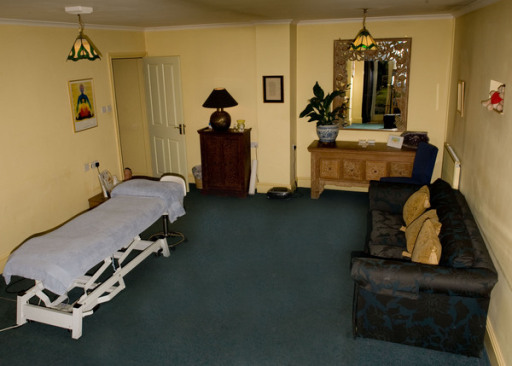 Calming and peaceful treatment room
