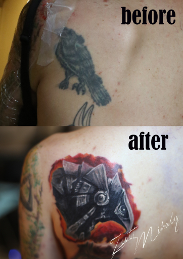 tattoo cover up @ Stotker Tattoo