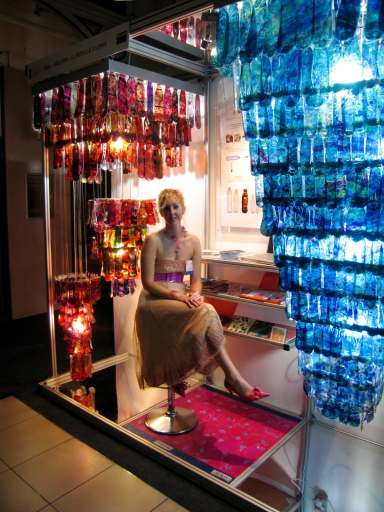 Joanne Riddle on her New Designers 2008 stand which she shared with Ondrej and launched EcoPETlite.