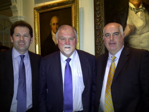 Peter Davies of Create Wealth Management with Mike Gatting and Chris Beames