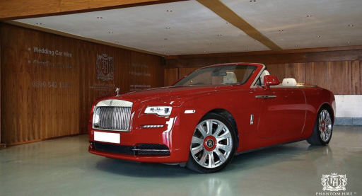 Ensign Red Rolls Royce Dawn