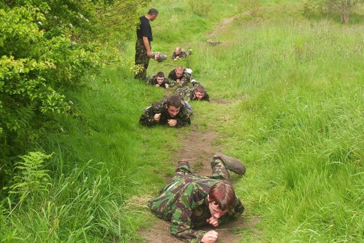 Free Army taster for teens - leopard crawling