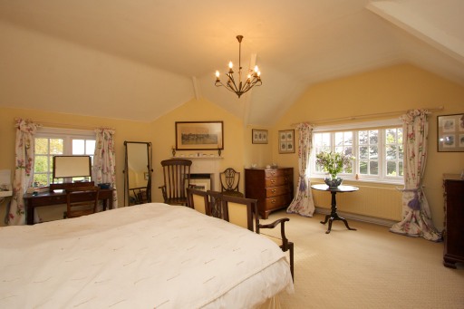A bedroom at Church Farm, Kemberton. Super king size bed (can be made up as twin beds)