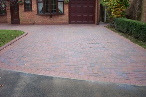 Block Paving driveway cleaned and sealed