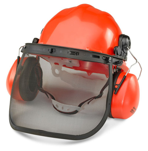 Forestry Kit Face Guard Visors and Ear Defenders all in one.