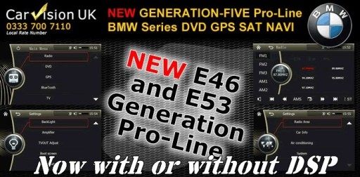 BMW X5 and 3 Series range of in car Sat Navigation Generation 5
