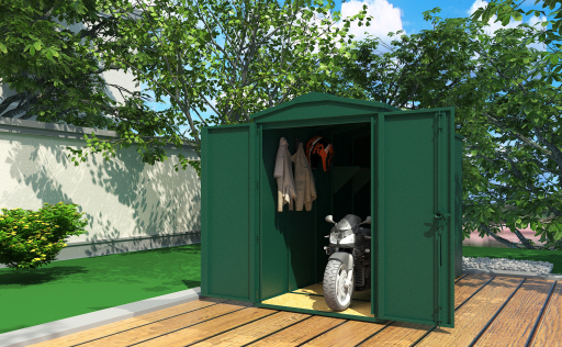 5 x 10 Outbox Secure Motorbike Metal Shed Storage