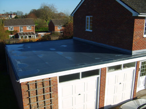 Fibreglass flat roof