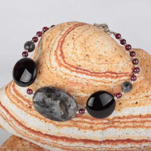Silver and Gemstone Bracelets