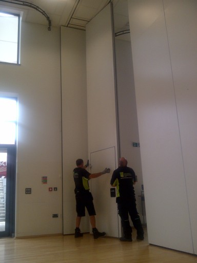 movable wall, sliding partition service, maintenance and repair