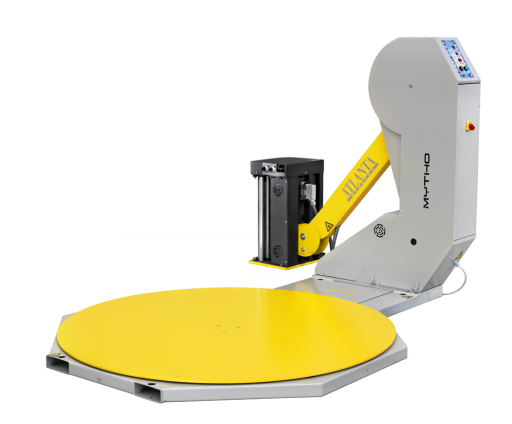Turntable pallet stretch wrapper