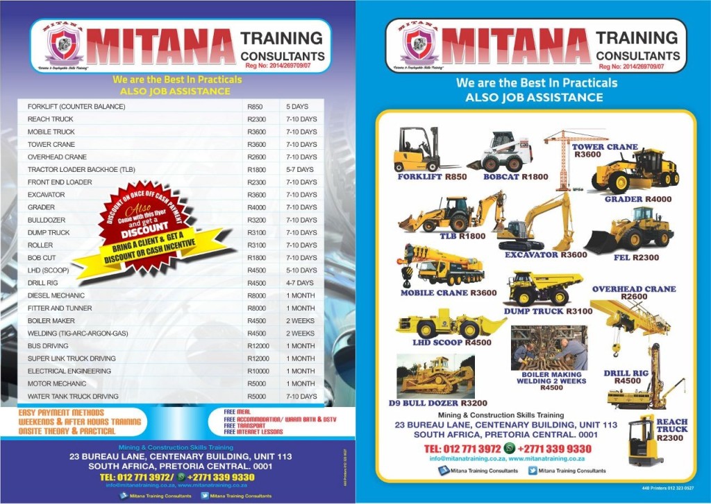 Mitana Training Consultants 100 practical training. 23 Bureau Lane