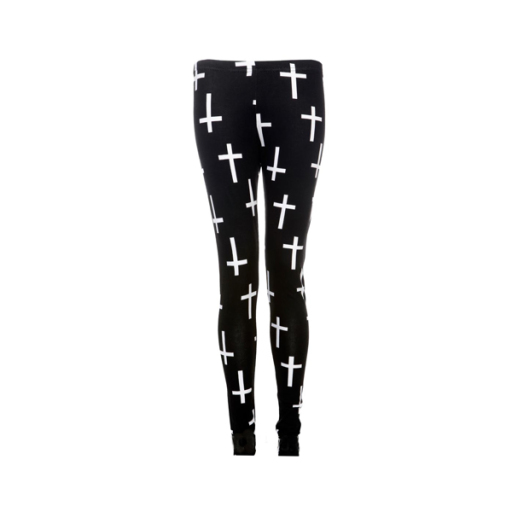 Cross Print Leggings