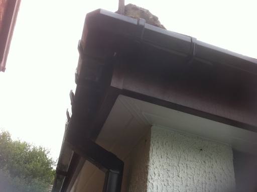 This shows how colors work together and on of the choices of guttering available.