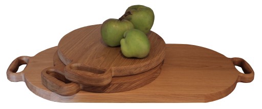 Chopping boards and serving platters made from one piece of Solid Oak