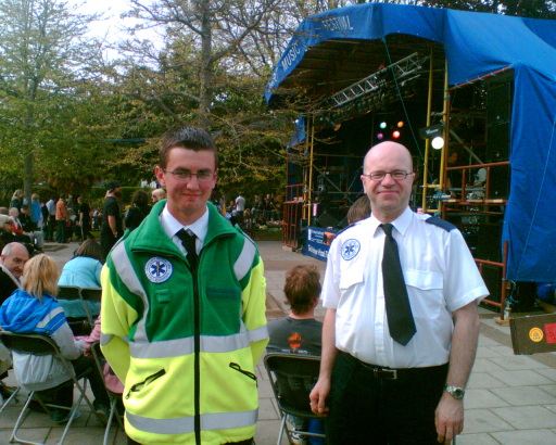 Devon EMS members on duty at Dartmouth Music Festival.