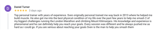 Daniel Turner - Google Review