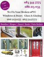 D'Best Door / Window Repairs & Replacements - pvc handles hinges seals letterboxes vents gears mechanisms - broken glass replaced - broken windows fixed -PVC Fascia, Soffit Guttering Moydow, Clondra Longford, Drumlish, Ballinamuck
