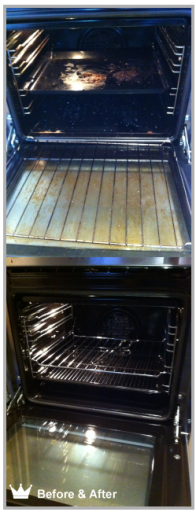 Before and After OvenKing cleaning process