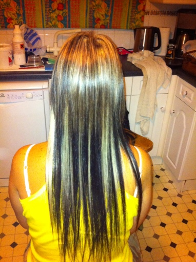Pre-bonded Hair Extensions 'After' picture