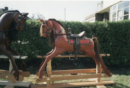 Rocking horse in Brazilian mahgony