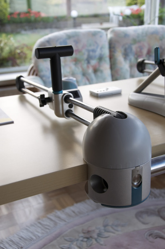 Detail of Tailwind armexerciser for stroke rehab