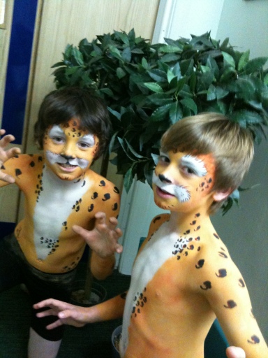 hull face paint tiger