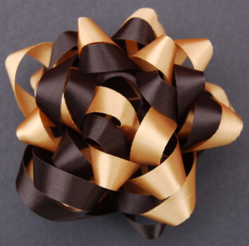 DOUBLE BOW - BLACK AND GOLD