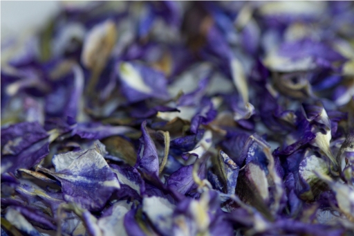Natural biodegradable real petal confetti - bi colour blue and white
