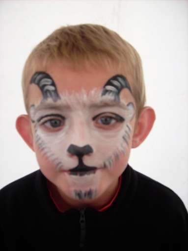 billy goat face painting