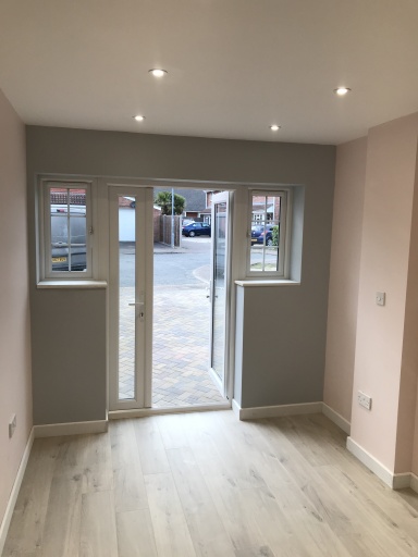 Garage conversion into extra home living space.