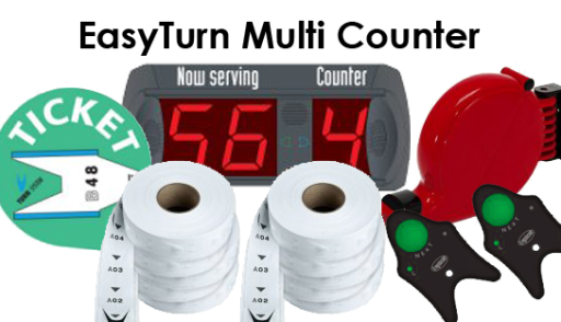 Easy Turn Multi Counter Queueing System