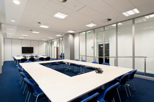 Glass Partitions and Training Room Furniture