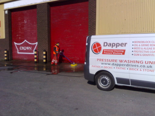Commercial forecourt cleaning in Glasgow.