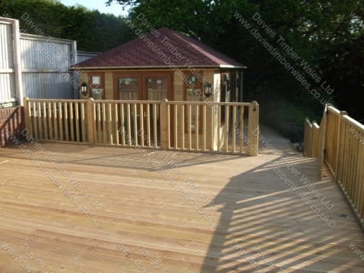 Summer House, Decking, Fencing