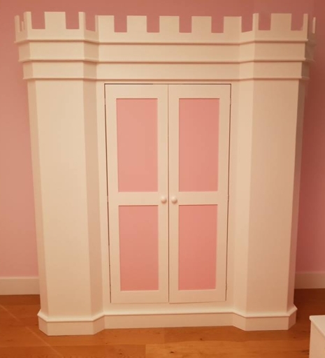 Princess Castle Bed Matching Wardrobe