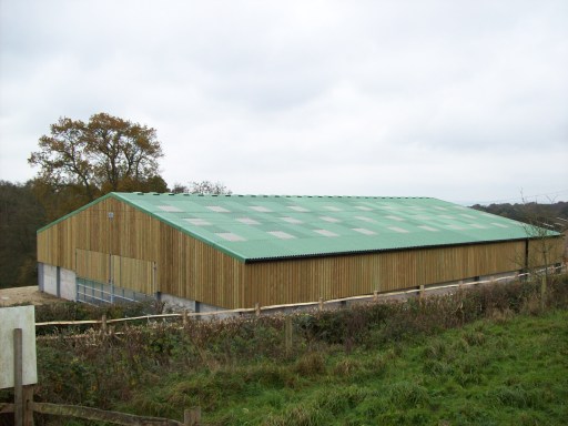 completed cattle building