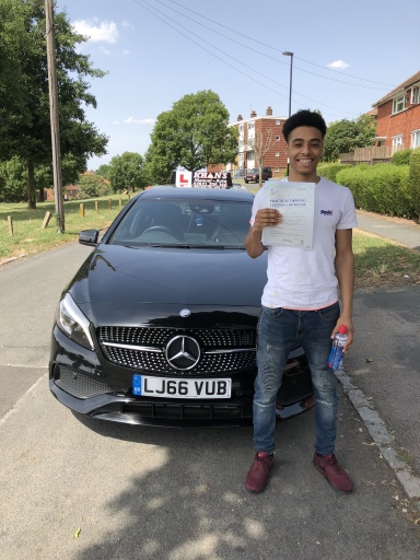 Kieron passed 1st time in West Wickham 