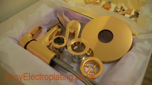 Gold Plated Bathroom and Shower Fittings.
