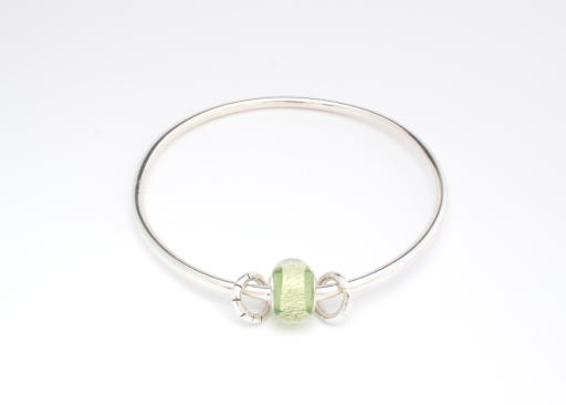 Silver Spring Solitaire Bangle