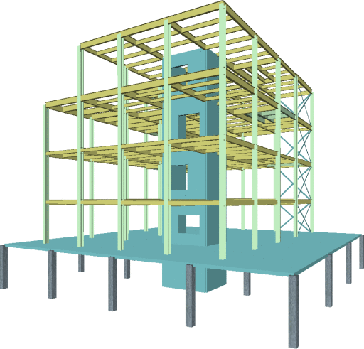 Frame Analysis with FEA transfer slab &amp; shear core