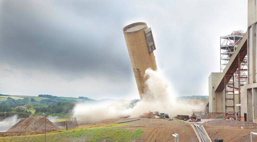 Industrial Photography - Tower Demolition