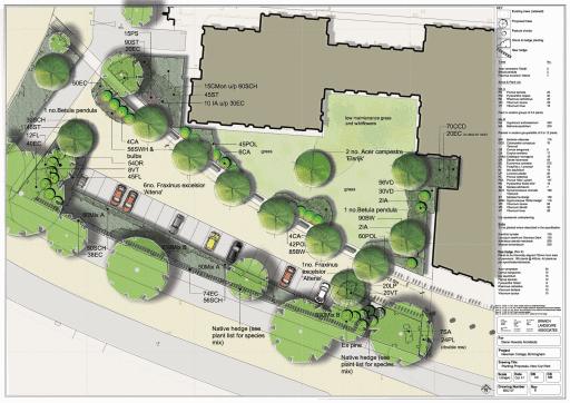 Planting Plans for Birmingham University re-developemnt