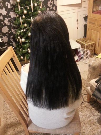 after hair extensions have been applied