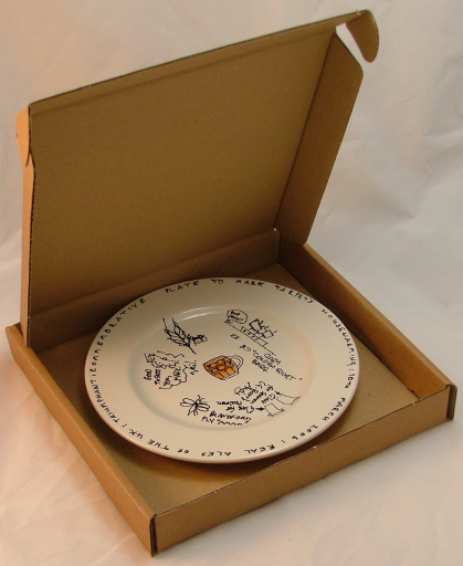 Signature Gift Plate for weddings, birthdays, anniversary, Christening, house warmings