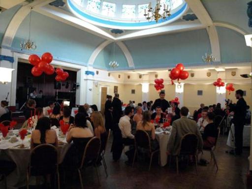 Duke of Connaught Suite, 180 capacity with stage and domed ceiling