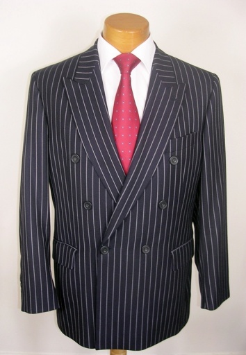 Chalk stripe business suit