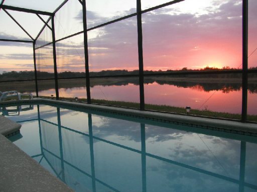 Sunrise over the lake