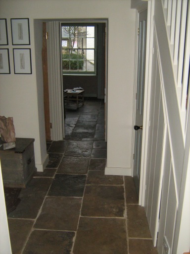 stone floors and lime plastering